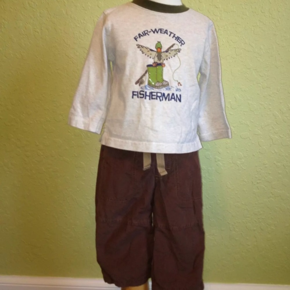 Gymboree “Fair Weather Fisherman” Pants & Shirt